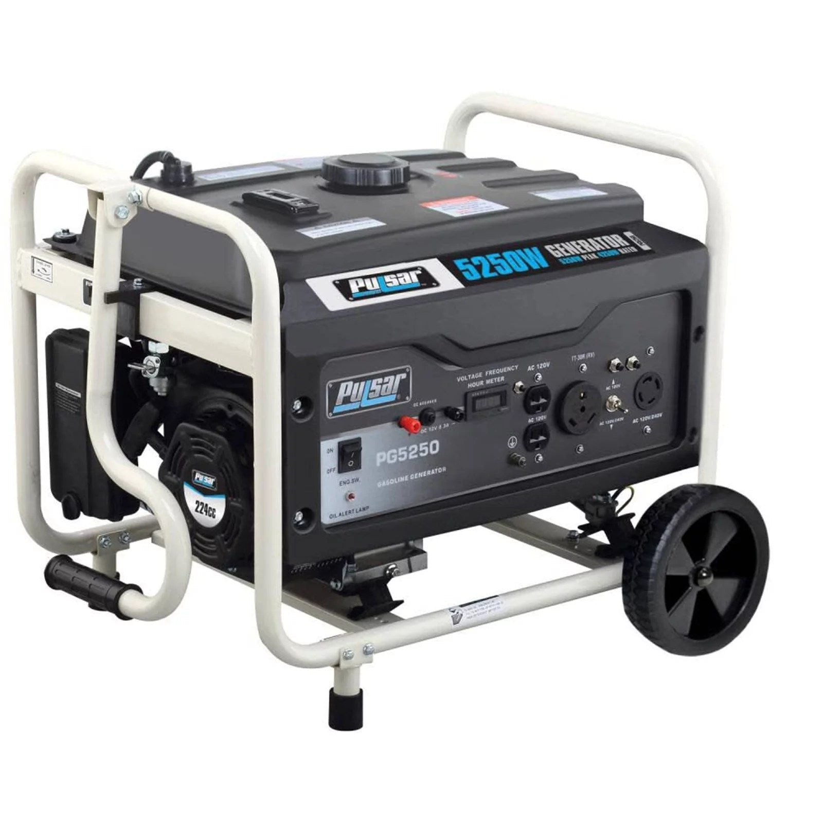 pulsar 5,250/4,250 watt gasoline powered recoil start portable generator pulsar 5,250/4,250 watt gasoline powered recoil start portable generator