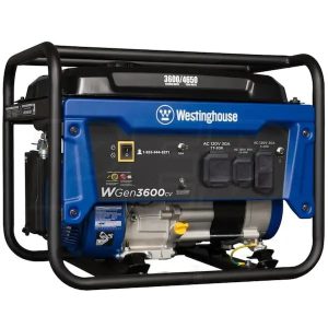 westinghouse wgen3600cv – 3600 watt portables generators w/ rv outlet & co sensor (49 state)