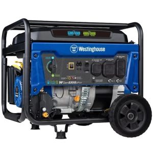 westinghouse wgen5300dfcv – 5300 watt dual fuels portable generators w/ rv outlet & co sensor (49 state)