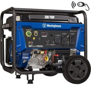 westinghouse wgen7500c 9500 peak watt portable generators.