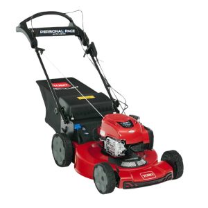 toro 22″ electric start recycler personal pace self propelled gas lawn mowers.