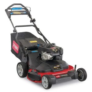 toro timemaster 30″ personal pace gas lawn mowers.