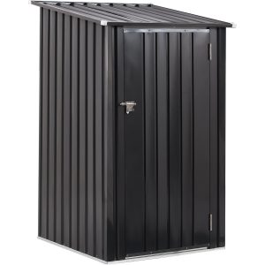 metal firewood storage shed
