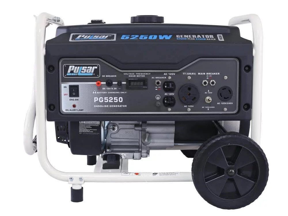 pulsar 5,250/4,250 watt gasoline powered recoil start portable generator pulsar 5,250/4,250 watt gasoline powered recoil start portable generator
