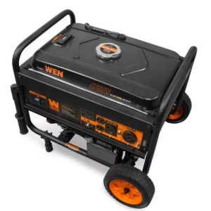 wen 4750 watt portable generator with electric start and wheel kit