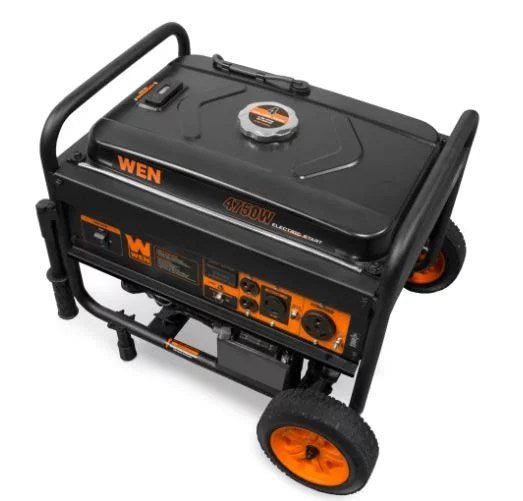 wen 4750 watt portable generator with electric start and wheel kit wen 4750 watt portable generator with electric start and wheel kit