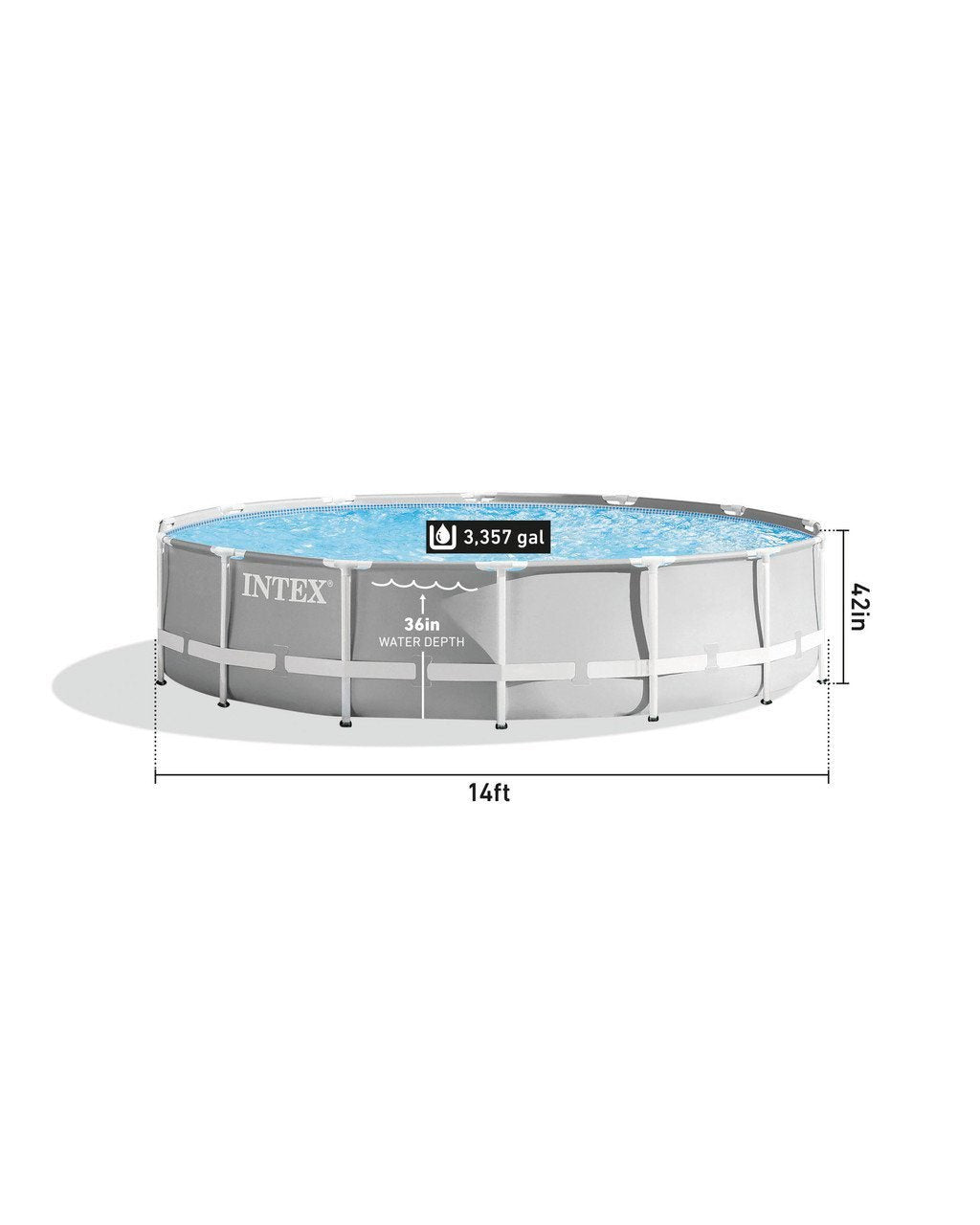 prism frame™ 14′ x 42″ above ground pool set prism frame™ 14′ x 42″ above ground pool set