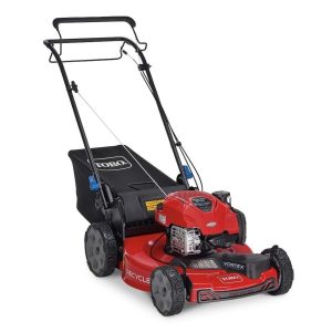 toro 22″ smartstow recycler self propelled gas lawn mower 21445