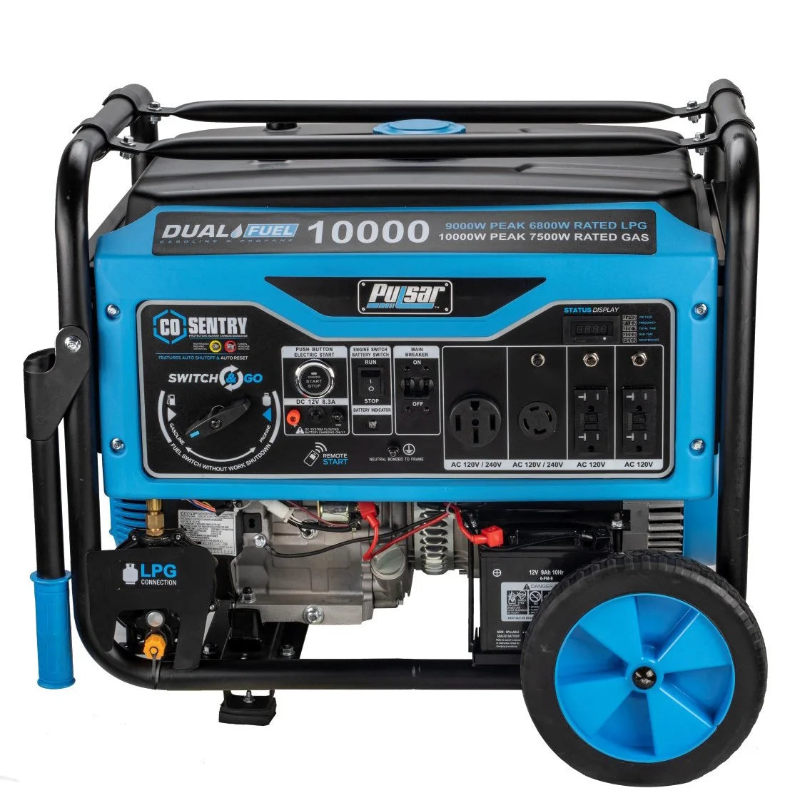 pulsar 10,000 watt dual fuels portables generator pg10000brco pulsar 10,000 watt dual fuels portables generator pg10000brco