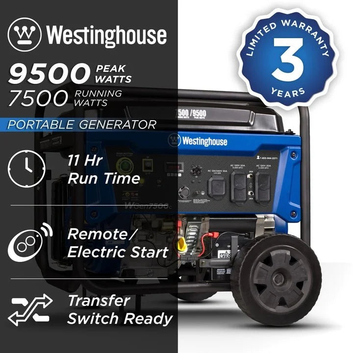 westinghouse wgen7500c 9500 peak watt portable generators. westinghouse wgen7500c 9500 peak watt portable generators.