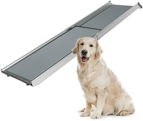 petsafe happy ride compact telescoping dog ramp – portable pet ramp for cars, trucks & suvs with adjustable sizing – non slip design – lightweight pet mobility assistance – extra long petsafe happy ride compact telescoping dog ramp – portable pet ramp for cars, trucks & suvs with adjustable sizing – non slip design – lightweight pet mobility assistance – extra long