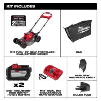 milwaukee 2823 22hd m18 fuel self propelled dual battery mower kits. milwaukee 2823 22hd m18 fuel self propelled dual battery mower kits.