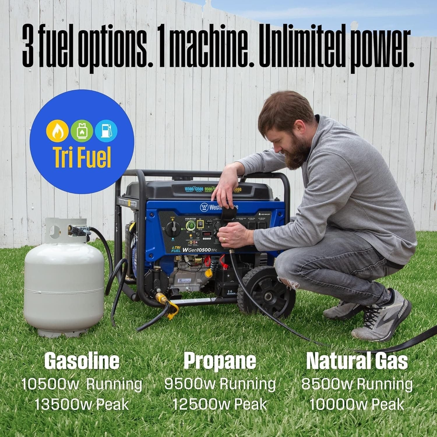 westinghouse 13,500 peak watt dual fuel portable generator westinghouse 13,500 peak watt dual fuel portable generator