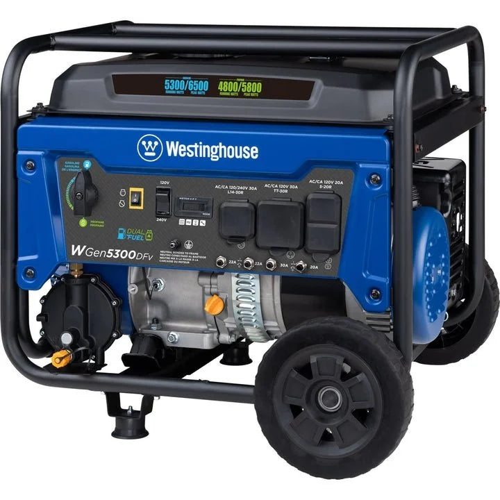 westinghouse wgen5300dfv dual fuel portable generators. westinghouse wgen5300dfv dual fuel portable generators.