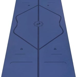 liforme original yoga mat – free yoga bag included – patented alignment system, warrior like grip, non slip, eco friendly, sweat resistant, long, wide, 4.2mm thick mat for comfort