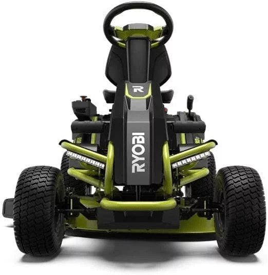 ryobi 38 inches 100 ah battery electric rear engine riding lawn mower ry48111 ryobi 38 inches 100 ah battery electric rear engine riding lawn mower ry48111