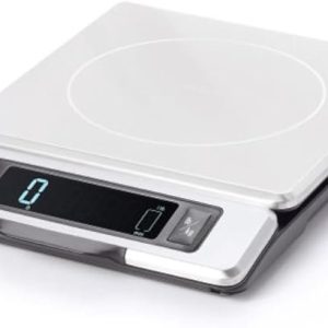 oxo good grips 11 pound stainless steel kitchen scale with pull out display black