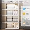uamfuri stackable storage bins with lids, 720qt closet organizers and storage with doors and wheels, extra large storage cabinet, collapsible plastic drawers for bedroom dorm office garage uamfuri stackable storage bins with lids, 720qt closet organizers and storage with doors and wheels, extra large storage cabinet, collapsible plastic drawers for bedroom dorm office garage