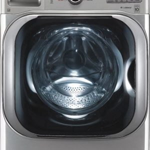 Collections lg – 5.2 cu. ft. high efficiency front load washer with steam and turbowash technology – graphite steel
