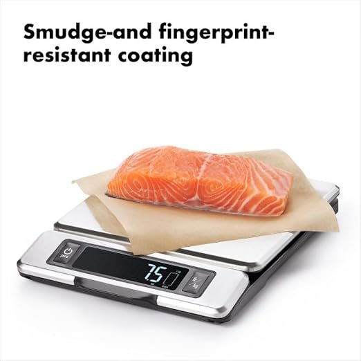 oxo good grips 11 pound stainless steel kitchen scale with pull out display black oxo good grips 11 pound stainless steel kitchen scale with pull out display black