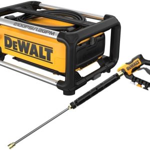 dewalt electric pressure washer, 2100 psi, jobsite power washer (dwpw2100) yellow
