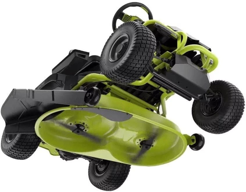 ryobi 38 inches 100 ah battery electric rear engine riding lawn mower ry48111 ryobi 38 inches 100 ah battery electric rear engine riding lawn mower ry48111
