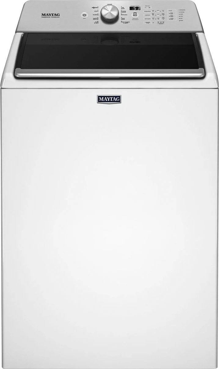 maytag – 4.7 cu. ft. top load washer with dual action powerwash agitator – white maytag – 4.7 cu. ft. top load washer with dual action powerwash agitator – white