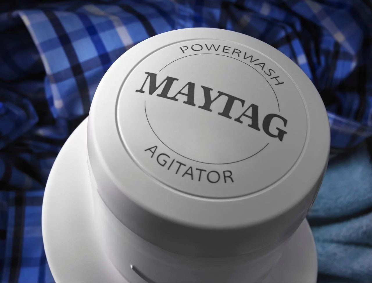maytag – 4.7 cu. ft. top load washer with dual action powerwash agitator – white maytag – 4.7 cu. ft. top load washer with dual action powerwash agitator – white