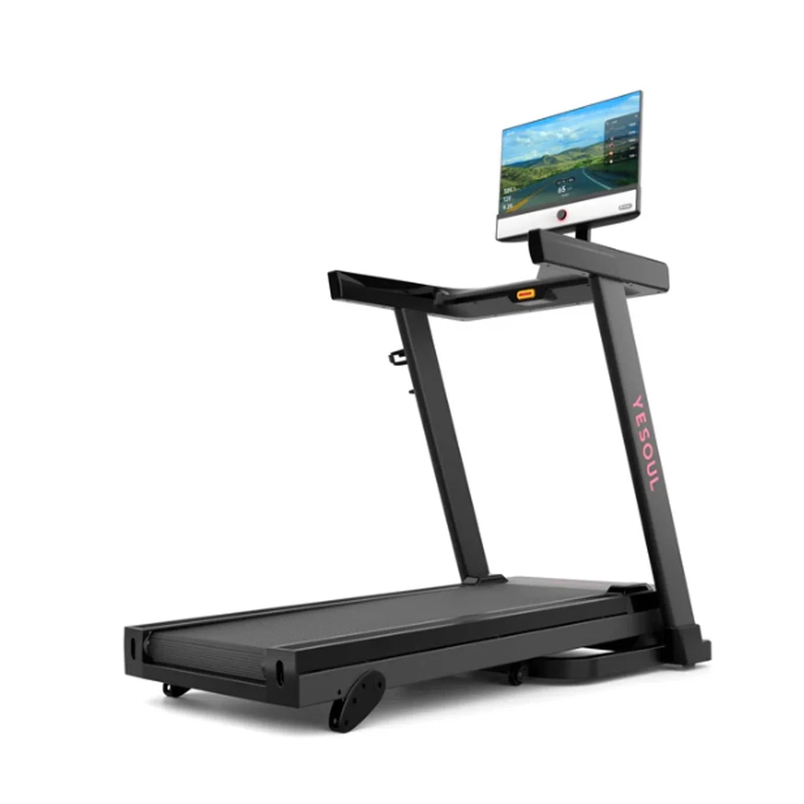 yesoul t1m plus smart folding treadmill with 21.5 inch touchscreen, brushless quiet motor, 3 level incline, 9 mph, app sync & space saving design for yesoul t1m plus smart folding treadmill with 21.5 inch touchscreen, brushless quiet motor, 3 level incline, 9 mph, app sync & space saving design for