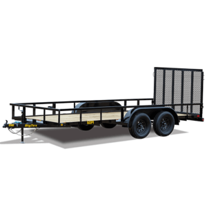big tex tandem axle pipe top utility trailer | 60pi