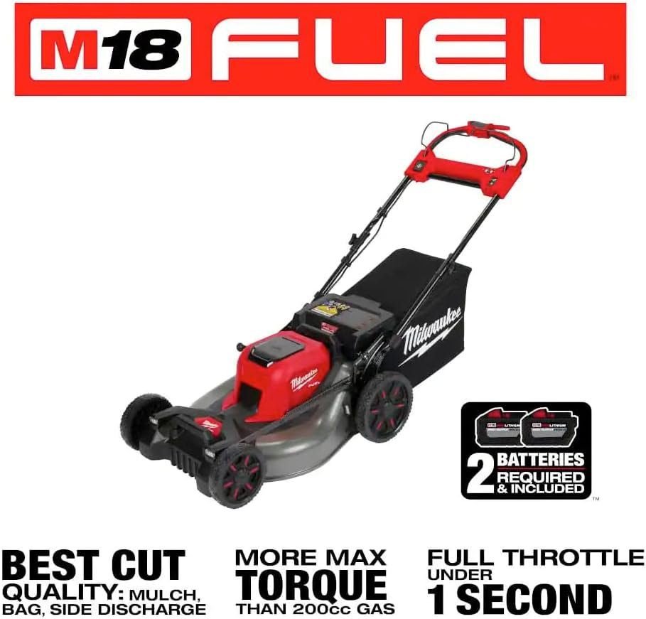 milwaukee 2823 20 m18 fuel self propelled dual battery 21 in walk behind mower milwaukee 2823 20 m18 fuel self propelled dual battery 21 in walk behind mower