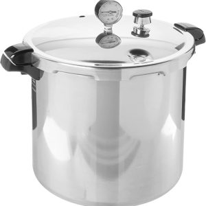 presto 01784 23 quart induction compatible pressure canner, silver, aluminum
