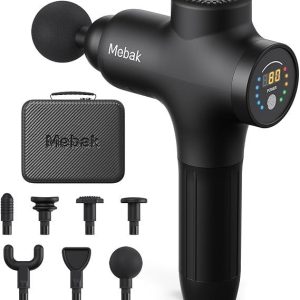 mebak 3 massage gun, massage gun deep tissue for athletes, professional muscle percussion massager, massager for shoulder leg back body pain relief, quiet portable sport tool, gifts for him