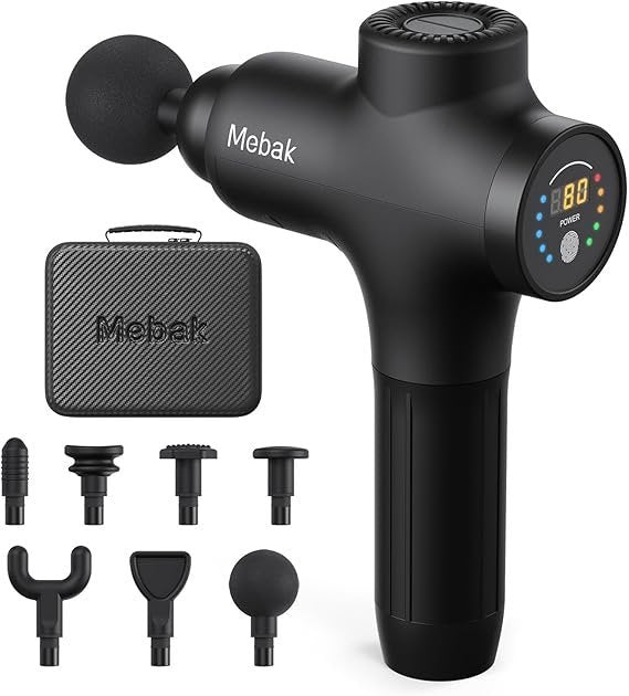 mebak 3 massage gun, massage gun deep tissue for athletes, professional muscle percussion massager, massager for shoulder leg back body pain relief, quiet portable sport tool, gifts for him mebak 3 massage gun, massage gun deep tissue for athletes, professional muscle percussion massager, massager for shoulder leg back body pain relief, quiet portable sport tool, gifts for him