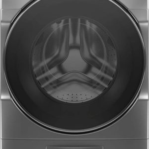 whirlpool – 4.5 cu. ft. high efficiency stackable front load washer with steam and load & go xl dispenser – chrome shadow