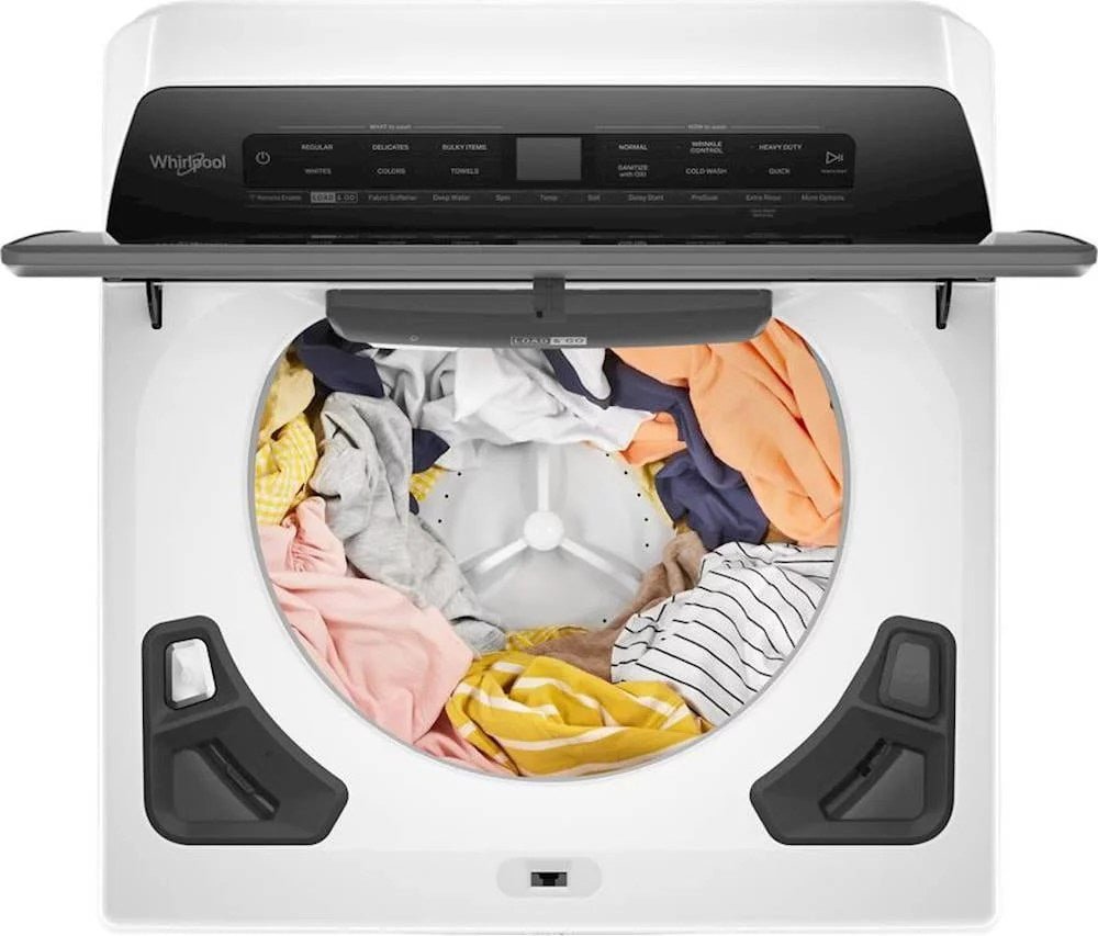 whirlpool – 4.8 cu. ft. high efficiency smart top load washer with load & go dispenser – white whirlpool – 4.8 cu. ft. high efficiency smart top load washer with load & go dispenser – white