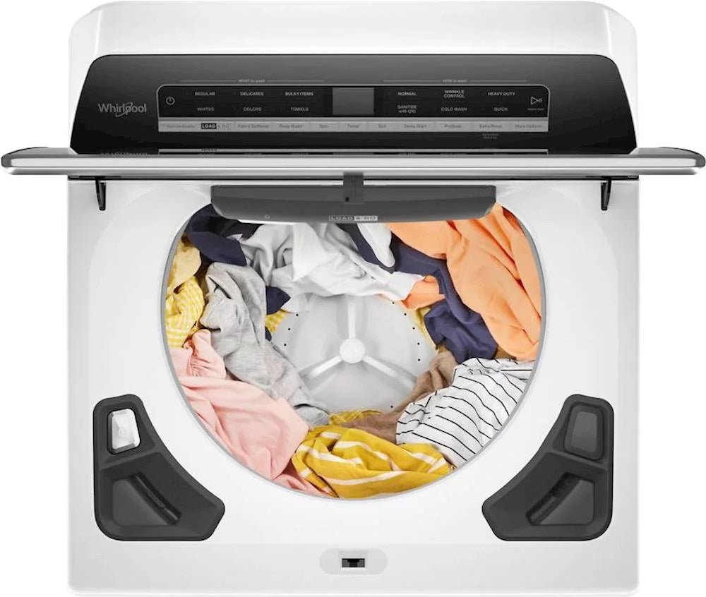 whirlpool – 5.3 cu. ft. smart top load washer with load & go dispenser – white whirlpool – 5.3 cu. ft. smart top load washer with load & go dispenser – white