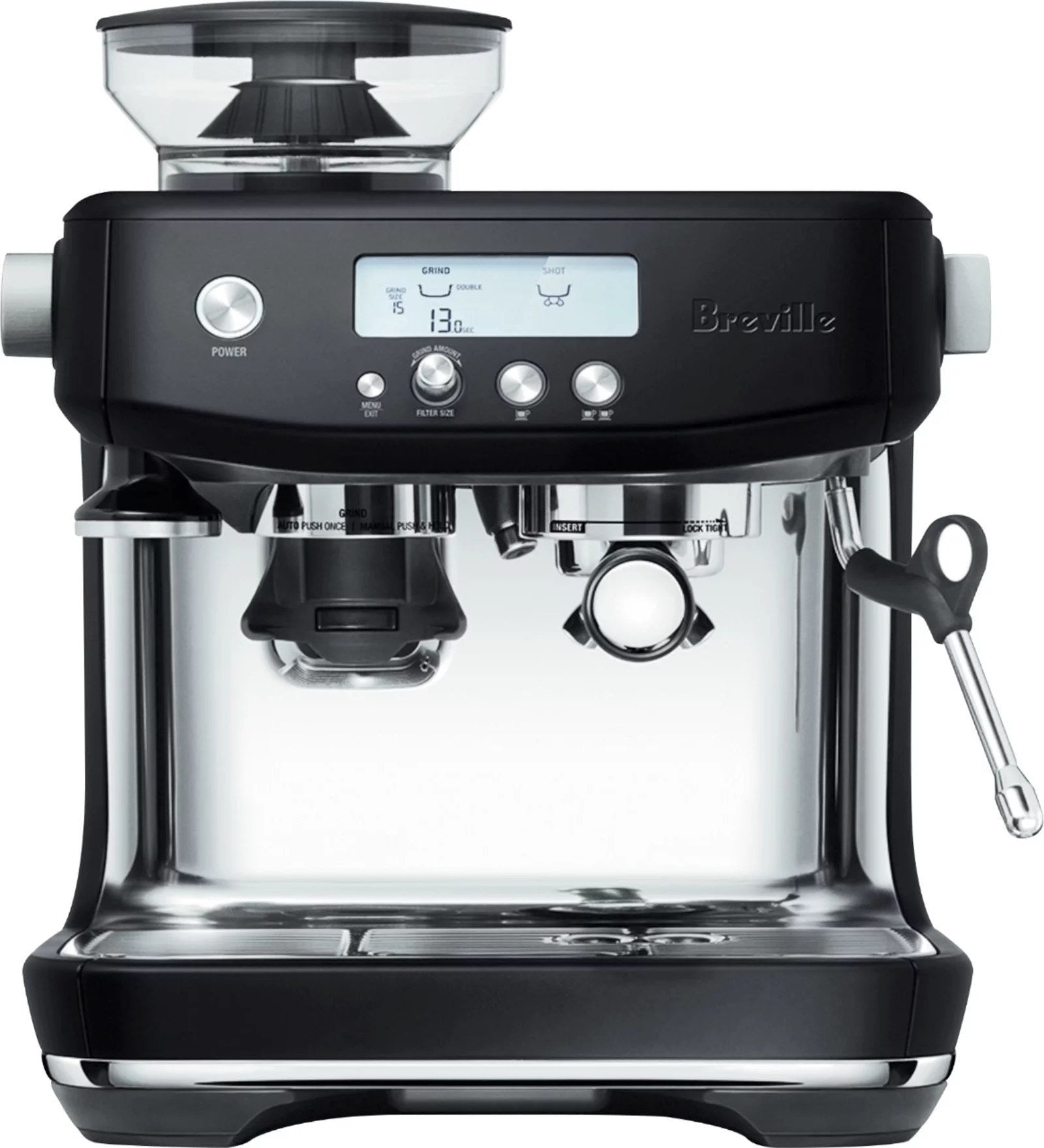 the breville barista pro espresso machine black truffle the breville barista pro espresso machine black truffle