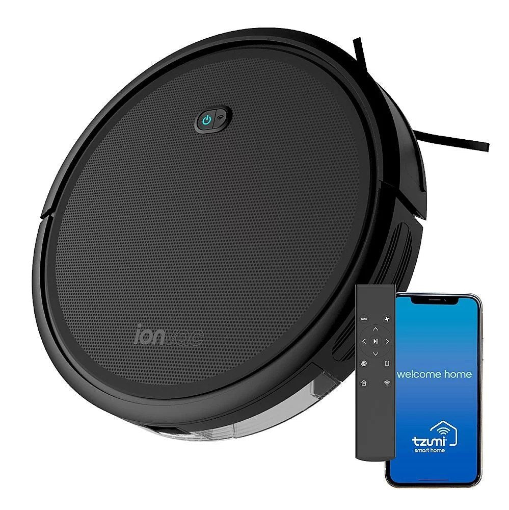 tzumi – ionvac smart clean 2000 robovac – black tzumi – ionvac smart clean 2000 robovac – black