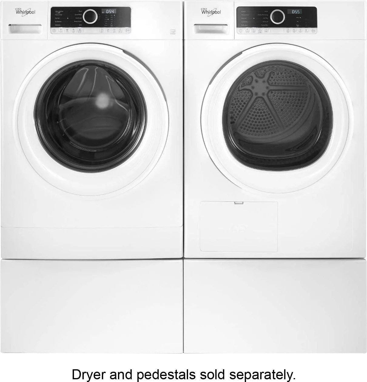 whirlpool – 1.9 cu. ft. high efficiency stackable front load washer with detergent dosing aid – white whirlpool – 1.9 cu. ft. high efficiency stackable front load washer with detergent dosing aid – white