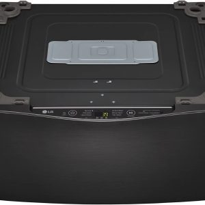 lg – sidekick 1.0 cu. ft. high efficiency smart top load pedestal washer with 3 motion technology – black steel