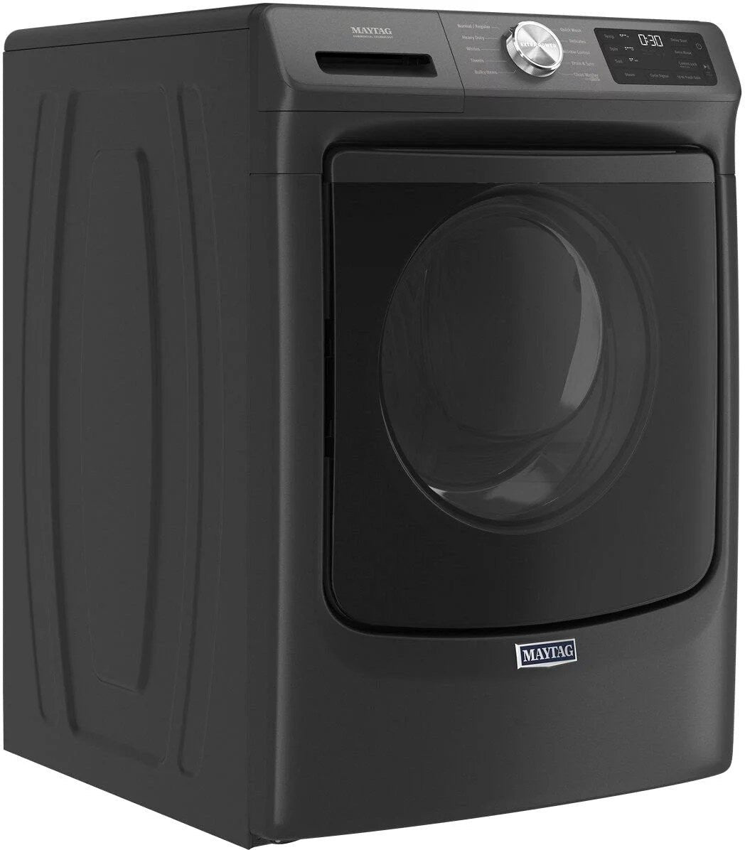 maytag – 4.5 cu. ft. high efficiency stackable front load washer with steam and extra power button – volcano black maytag – 4.5 cu. ft. high efficiency stackable front load washer with steam and extra power button – volcano black