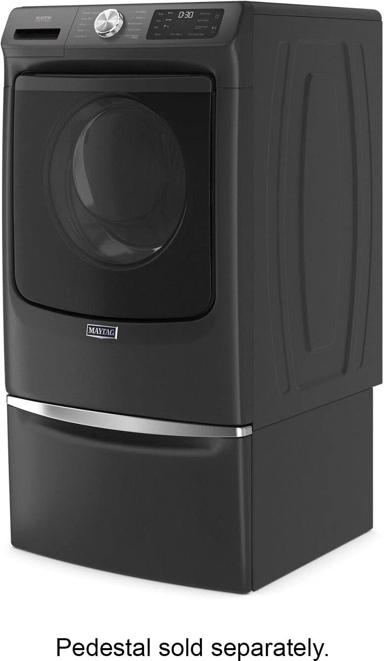 maytag – 4.5 cu. ft. high efficiency stackable front load washer with steam and extra power button – volcano black maytag – 4.5 cu. ft. high efficiency stackable front load washer with steam and extra power button – volcano black