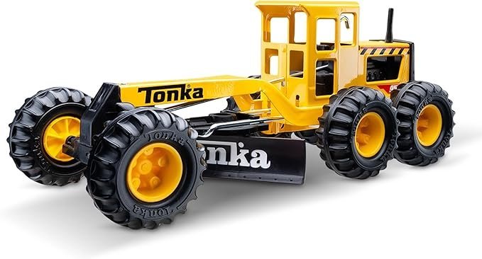 tonka steel classics road grader – made with steel & sturdy plastic, yellow toy construction truck, boys and girls, kids, toddlers, ages 3+ tonka steel classics road grader – made with steel & sturdy plastic, yellow toy construction truck, boys and girls, kids, toddlers, ages 3+