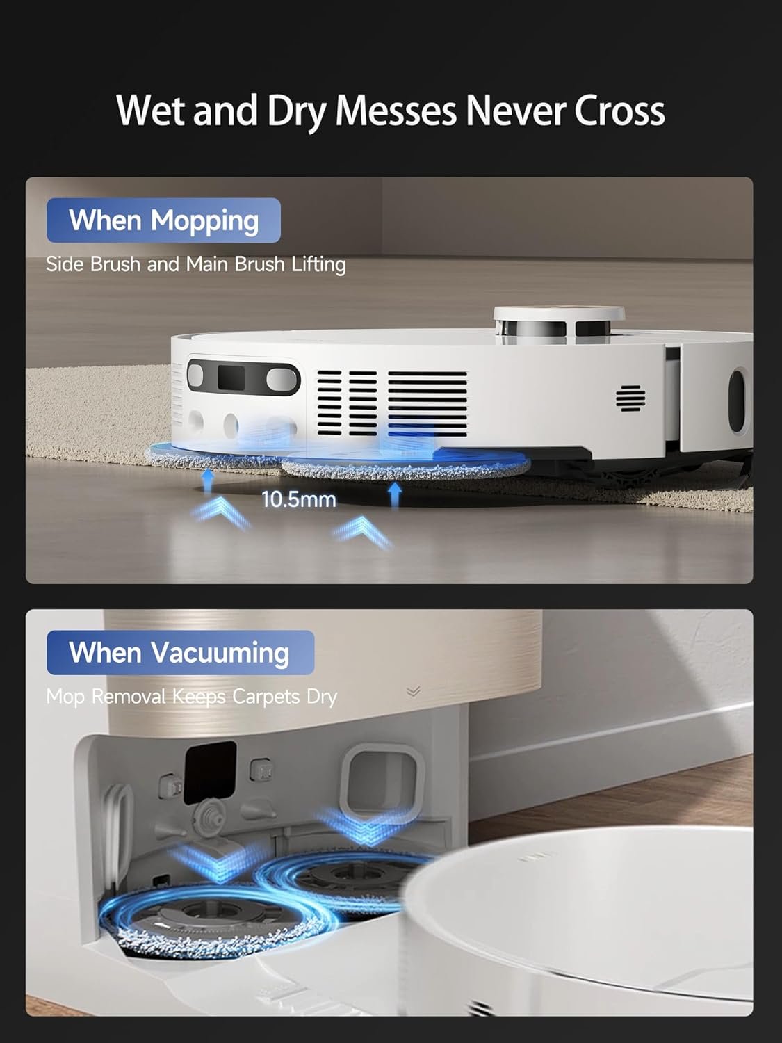 dreame x40 ultra robot vacuum with 12,000pa suction, liftable mop, self cleaning & auto empty dreame x40 ultra robot vacuum with 12,000pa suction, liftable mop, self cleaning & auto empty