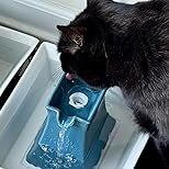 petsafe drinkwell pagoda fountain – hygienic ceramic continuous flowing fountain – elevated upper bowl & double free falling stream design – minimalist pet hydration station – 70 oz capacity petsafe drinkwell pagoda fountain – hygienic ceramic continuous flowing fountain – elevated upper bowl & double free falling stream design – minimalist pet hydration station – 70 oz capacity
