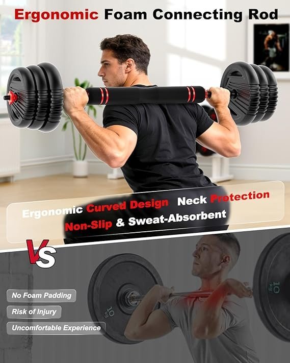 adjustable dumbbells, 20/30/45/70/90lbs free weight set with connector,5 in1 dumbbells set used as barbell,kettlebells,push up stand,fitness exercises for home gym suitable men/women adjustable dumbbells, 20/30/45/70/90lbs free weight set with connector,5 in1 dumbbells set used as barbell,kettlebells,push up stand,fitness exercises for home gym suitable men/women