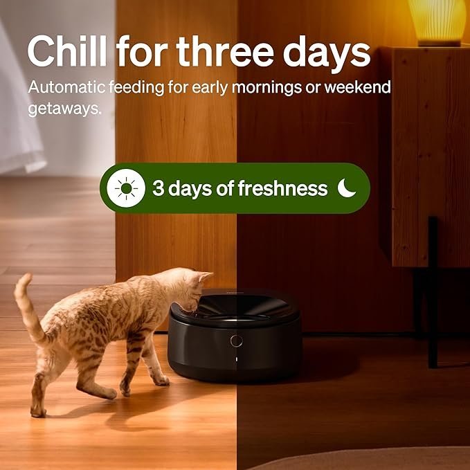 petlibro automatic cat feeder wet food with 2024 v1 version stainless steel bowl, refrigerated 3 fresh meals for 3 days, app controlled pet food dispenser, easy to clean petlibro automatic cat feeder wet food with 2024 v1 version stainless steel bowl, refrigerated 3 fresh meals for 3 days, app controlled pet food dispenser, easy to clean