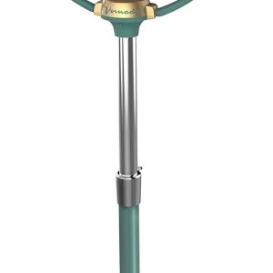 vornado vfan™ sr. pedestal vintage fan, retro metal, standing air circulator for cooling & decor, 3 speeds, adjustable tilt, adjustable height, durable pedestal fan for bedroom & home, green