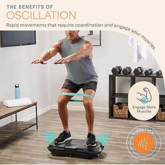 lifepro waver vibration plate exercise machine for lymphatic drainage, muscle activation, full body workout vibrating platform with loop bands, fitness equipment for strength toning & fat loss lifepro waver vibration plate exercise machine for lymphatic drainage, muscle activation, full body workout vibrating platform with loop bands, fitness equipment for strength toning & fat loss